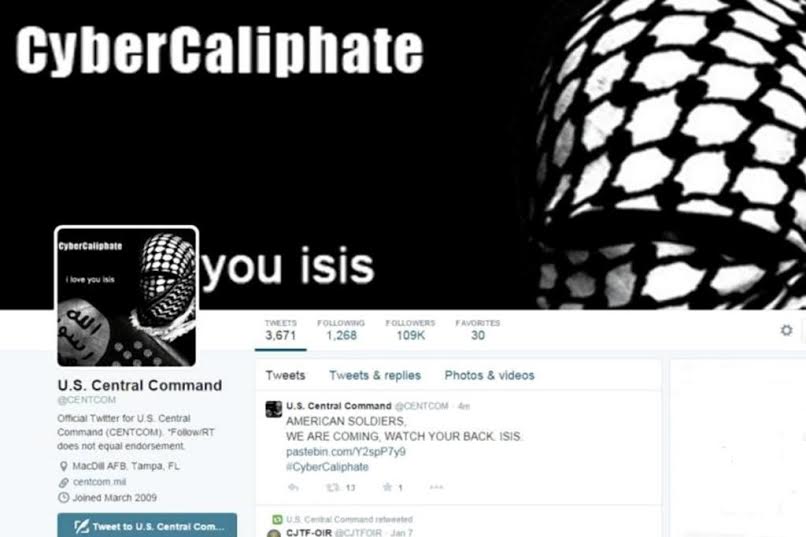 Le compte Twitter de l’armée américaine piraté par l’EI