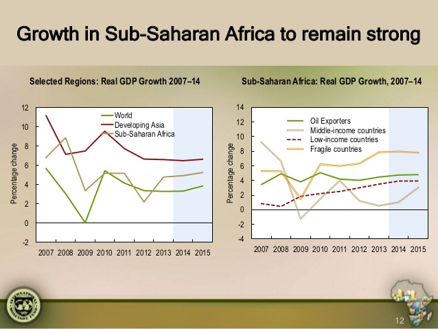 Afrique subsaharienne: La croissance économique en régression en 2015