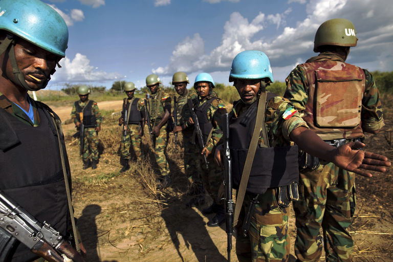 Arrivée de casques bleus de la MINUSS à Juba