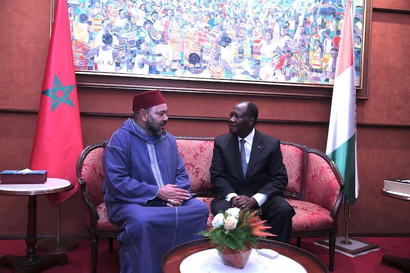 Premier entretien en tête-à-tête entre Mohammed VI et Alassane Ouattara à Abidjan