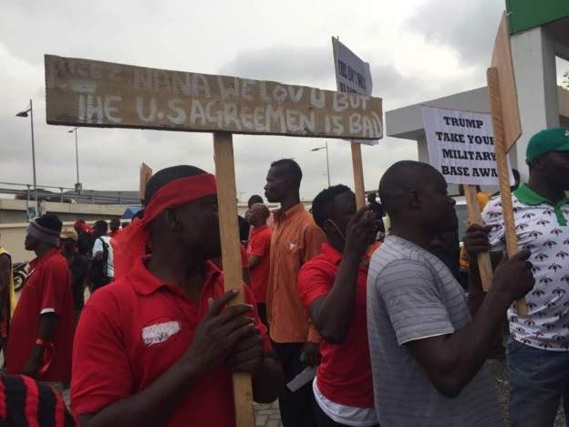 Des Ghanéens manifestent contre un accord de défense d’Accra avec les Etats-Unis