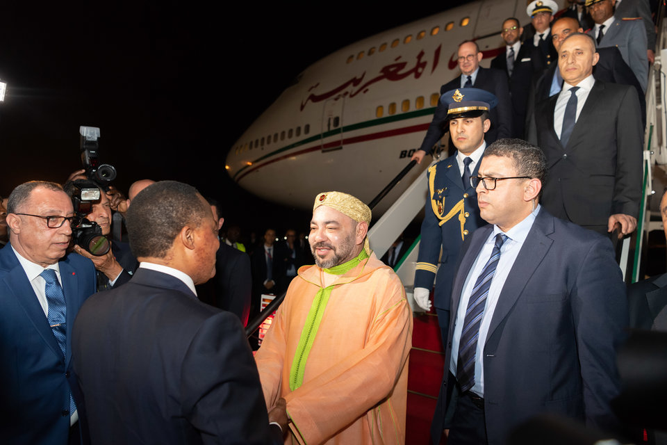 Le Roi du Maroc entame une visite officielle à Brazzaville