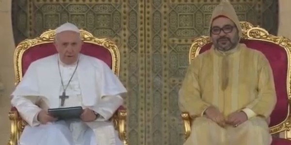 Message de paix et de tolérance du Roi marocain et du Pape François aux Musulmans et aux Chrétiens  