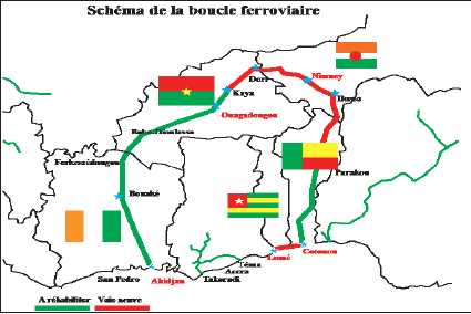 UEMOA : Près de 7 milliards $ pour la boucle ferroviaire de l’Afrique de l’ouest