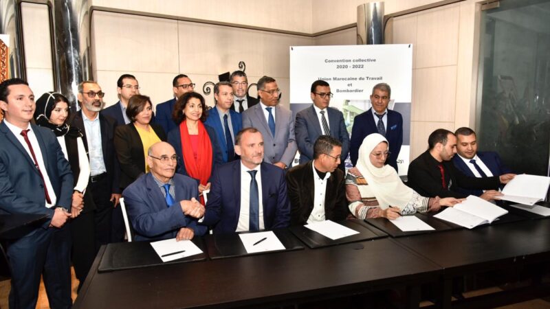 Maroc : Bombardier signe une nouvelle convention collective avec ses employés