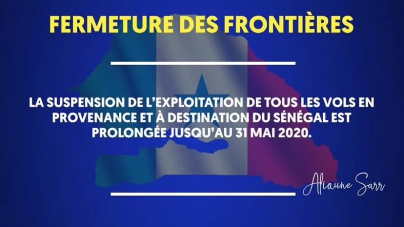 Covid-19 : Le Sénégal prolonge la suspension de tous les vols