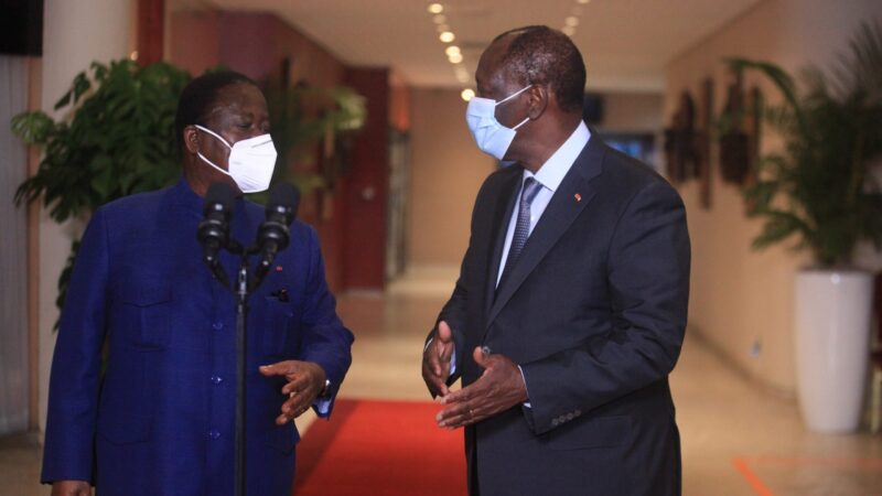 Côte d’Ivoire : Ouattara et Bédié se sont rencontrés « pour briser la glace »