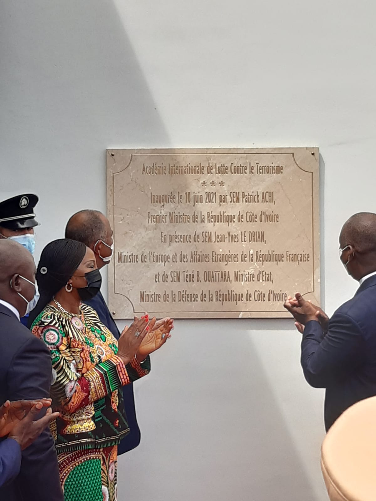 Inauguration de l’Académie internationale de lutte contre le terrorisme en Côte d’Ivoire