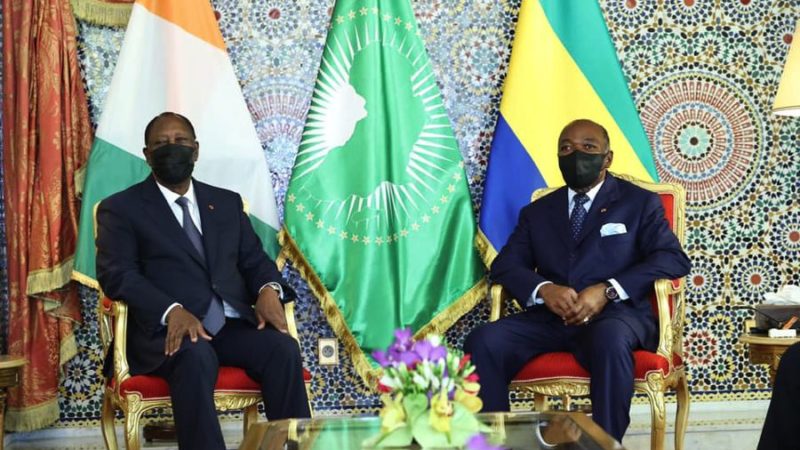 Alassane Ouattara et Ali Bongo discutent à Libreville de la situation au Mali