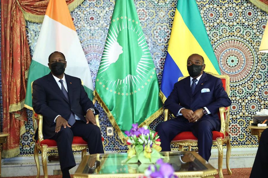 Alassane Ouattara et Ali Bongo discutent à Libreville de la situation au Mali