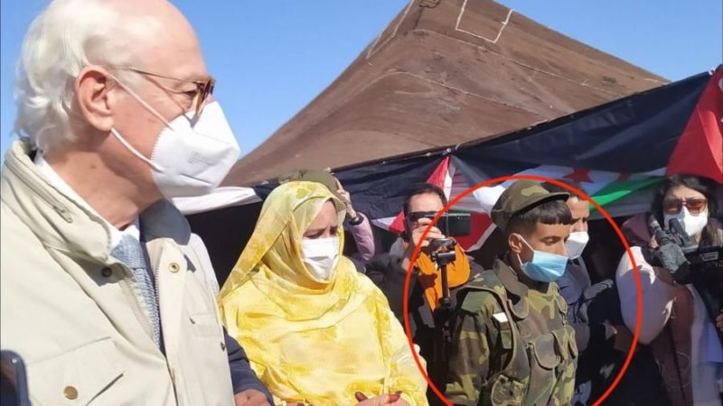 Les Camps de Tindouf : présence d’enfants-soldats du Polisario lors de la visite De Mistura