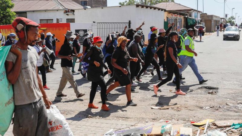 Afrique du Sud : La police disperse une manifestation anti-migrants