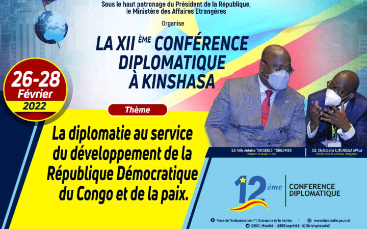 RDC/12e Conférence diplomatique : Tshisekedi insiste sur la paix entre les pays voisins