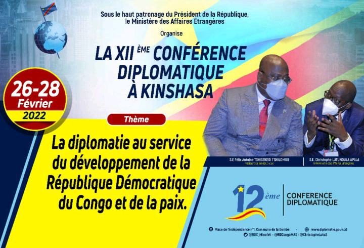 RDC/12e Conférence diplomatique : Tshisekedi insiste sur la paix entre les pays voisins