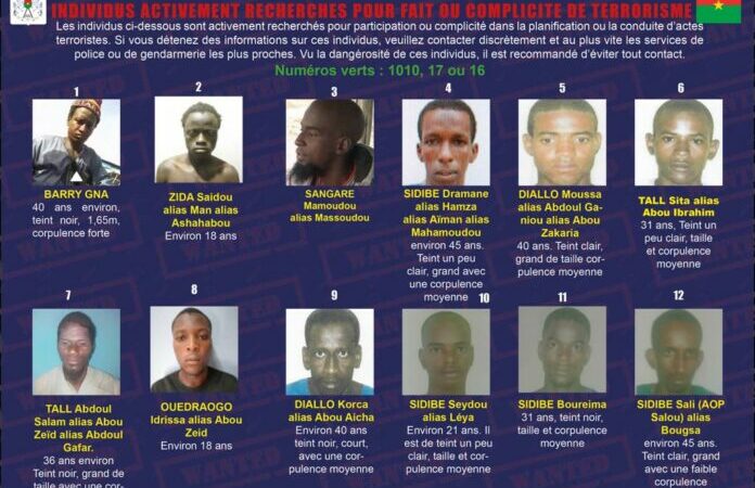 La police burkinabè sur les traces de 46 personnes pour faits ou complicités de terrorisme