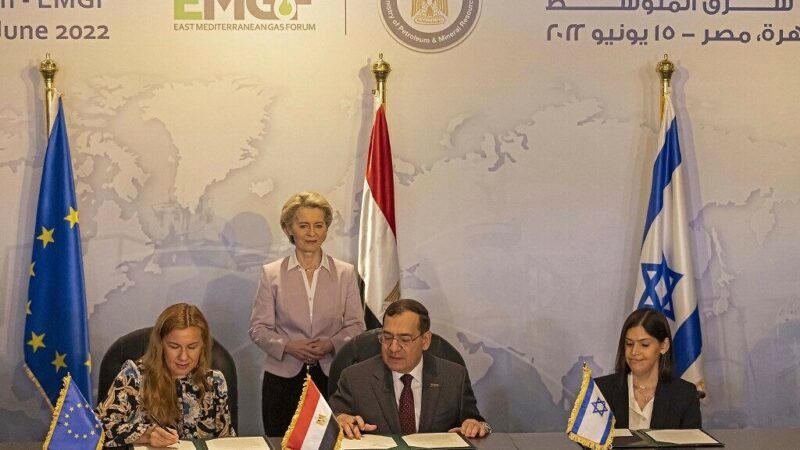 L’UE signe un accord d’approvisionnement en gaz naturel avec l’Egypte et Israël