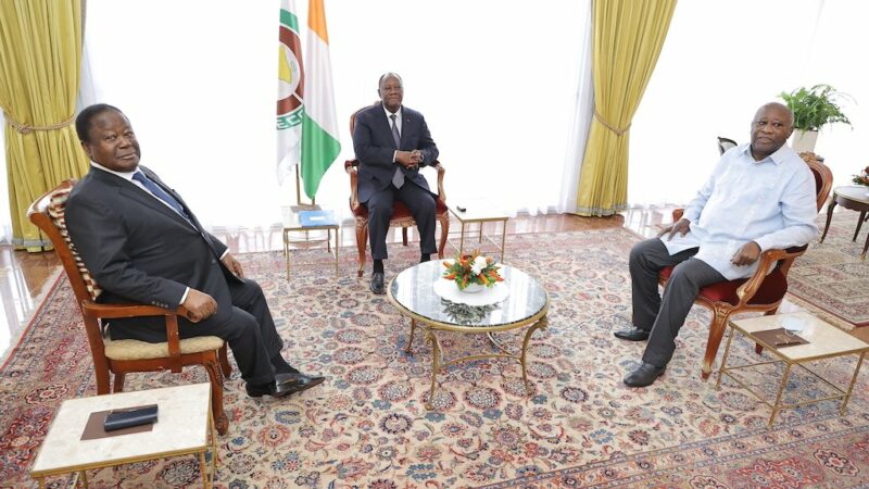 Côte d’Ivoire : Ouattara, Gbagbo et Bédié évoquent une «rencontre de retrouvailles»