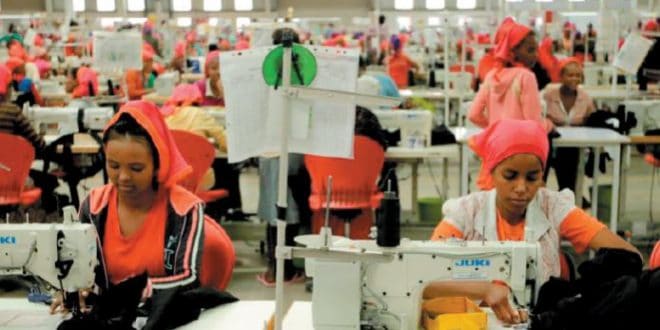 L’Ethiopie table sur 250 millions de dollars de bénéfices de l’exportation de produits textiles