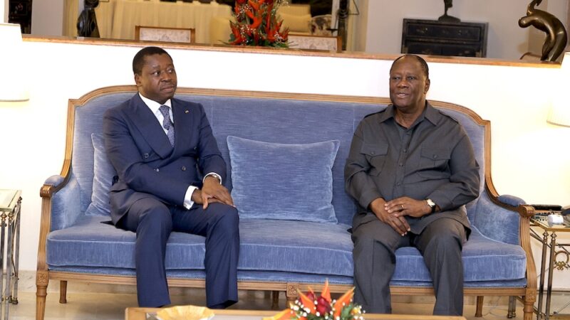 CEDEAO: Les préoccupations régionales  au centre d’un entretien des présidents Ouattara et Gnassingbé jeudi à Abidjan
