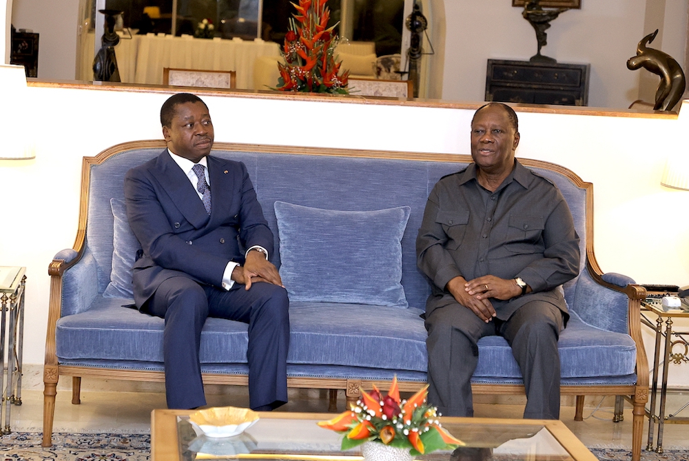 CEDEAO: Les préoccupations régionales  au centre d’un entretien des présidents Ouattara et Gnassingbé jeudi à Abidjan