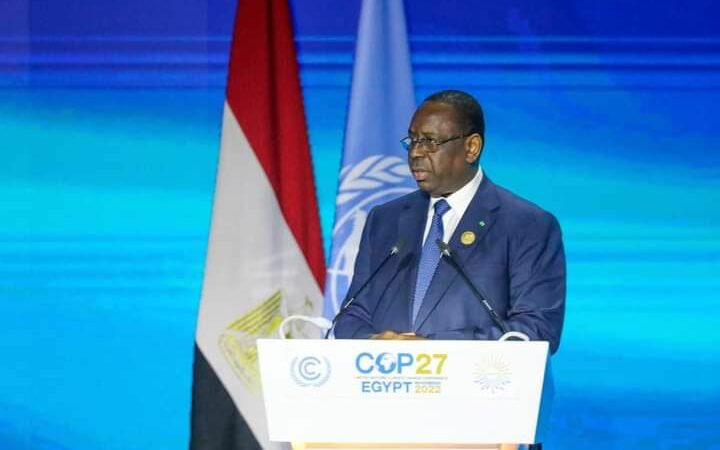 COP27: Macky Sall suggère une prise de conscience collective de l’urgence climatique