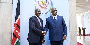 Le président kenyan, William Ruto en visite de travail à Kinshasa