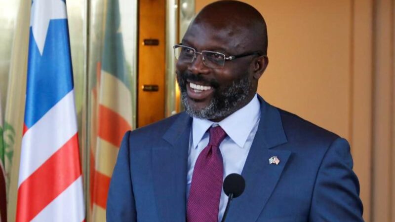 Liberia : Le président George Weah dévoile son intention de postuler pour un second mandat