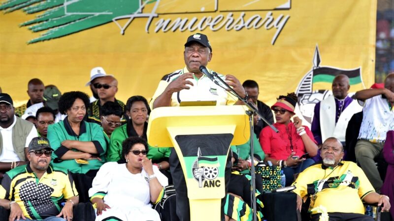 L’ANC fête ses 111 ans et son patron Ramaphosa promet à nouveau, une lutte ouverte contre la corruption