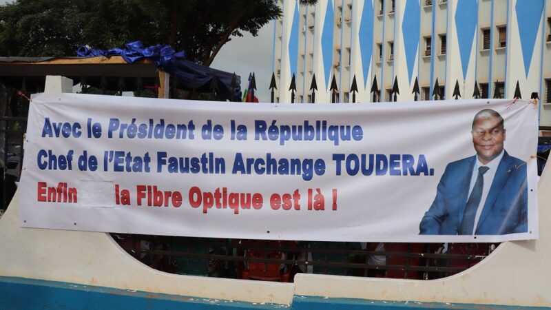 La République de Centrafrique désormais connectée à la fibre optique