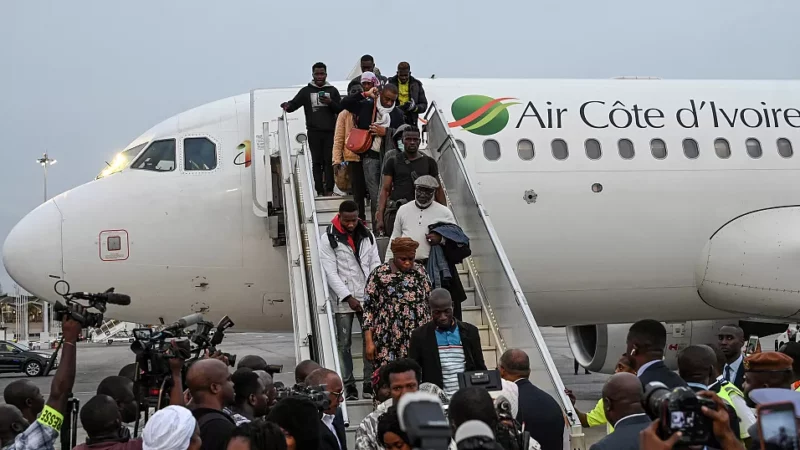Tunisie : Près de 290 nouveaux Ivoiriens rapatriés ce 23 mars