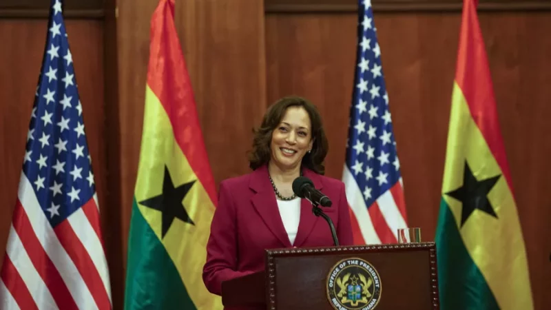 Ghana : Kamala Harris exhorte la jeunesse à «l’esprit d’entreprise»