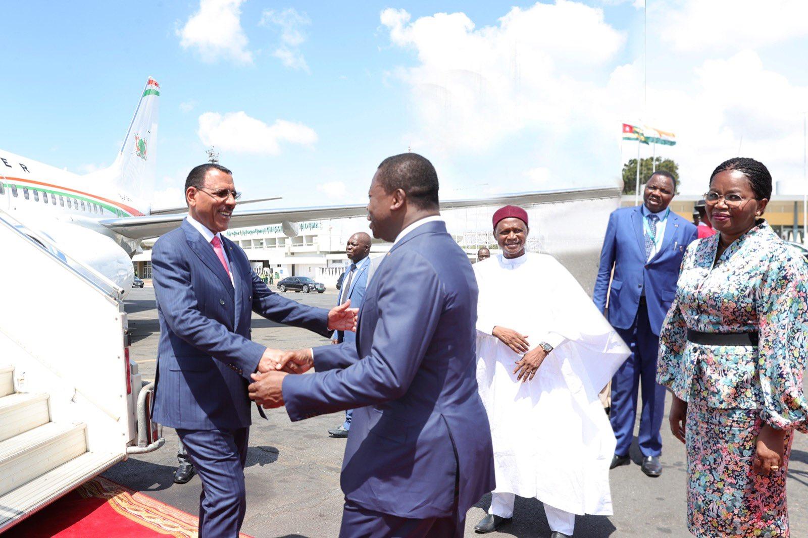 Le Président nigérien, Bazoum achève ce mardi sa première visite officielle au Togo