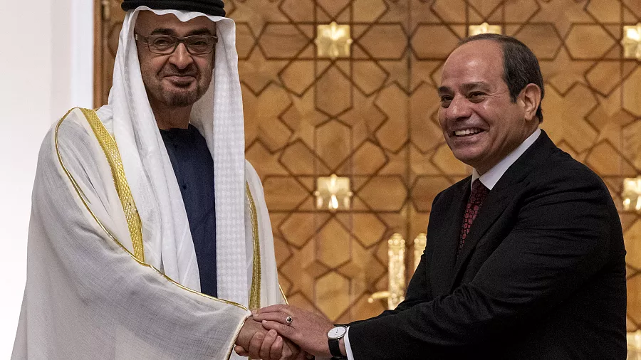 Égypte: Le Président des Emirats arabes, Mohammed ben Zayed reçu au Caire par Al-Sissi
