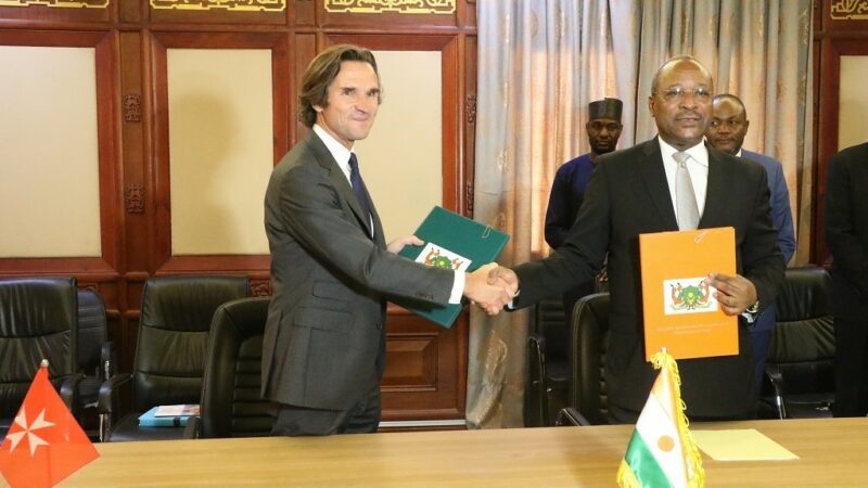 L’Ordre Souverain de Malte et le Niger signent un accord de coopération dans le domaine de la santé