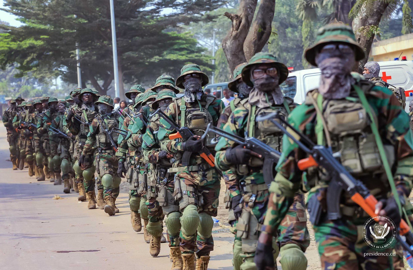 RDC : Marche d’endurance des militaires de la Garde Républicaine dans plusieurs villes