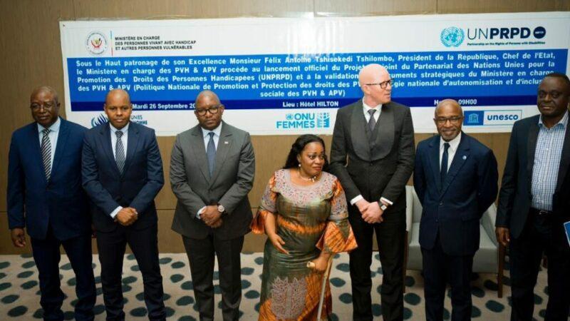RDC : Kinshasa lance le Projet conjoint du partenariat des Nations unies pour la promotion des droits des personnes handicapées