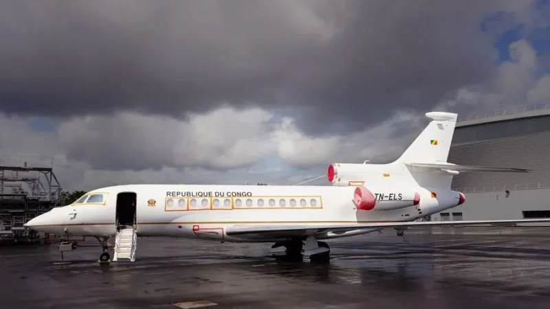 Vente aux enchères en France d’un Falcon 7X du Congo: Brazzaville va faire dire le droit en sa faveur (Officiel)