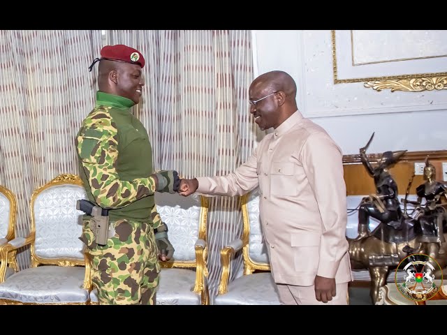 L’ancien PM ivoirien, Guillaume Soro reçu par le président de transition du Burkina, Ibrahim Traoré