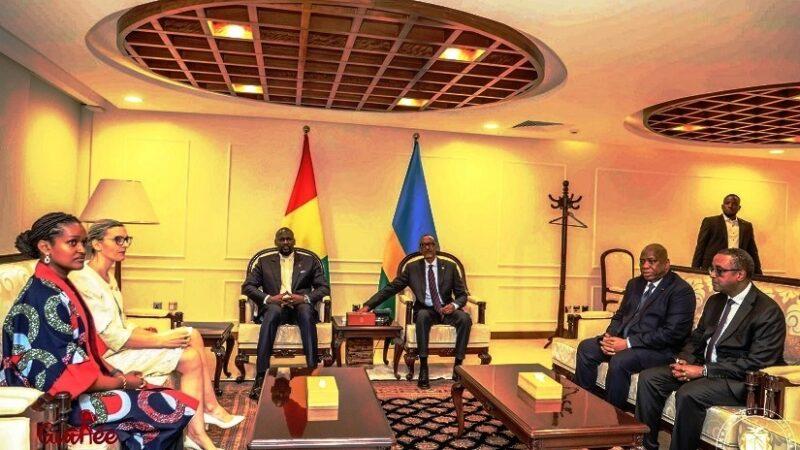 Le président guinéen, Mamadi Doumbouya entend approfondir la coopération Conakry-Kigali