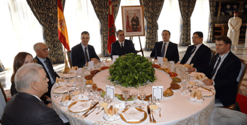 Le Roi Mohammed VI offre à Rabat, un déjeuner en l’honneur du Président du gouvernement espagnol