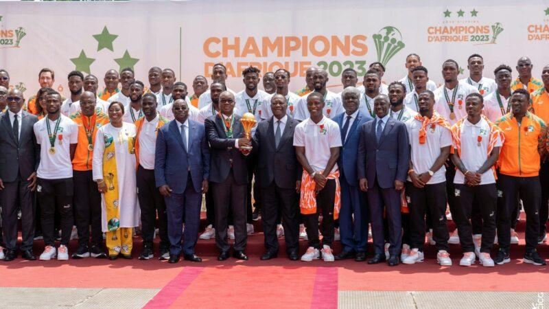 Le président ivoirien, Ouattara exprime la reconnaissance de l’Etat à l’équipe nationale de football, championne de la CAN 2023