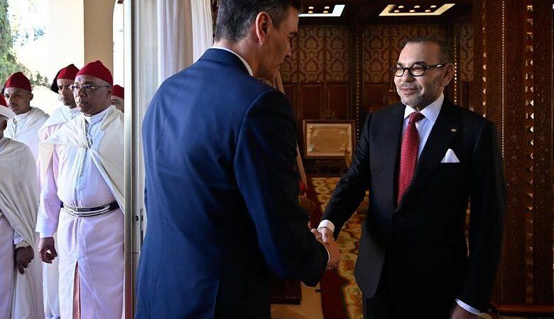 Le Roi Mohammed VI reçoit à Rabat, le président du gouvernement espagnol, Pedro Sanchez