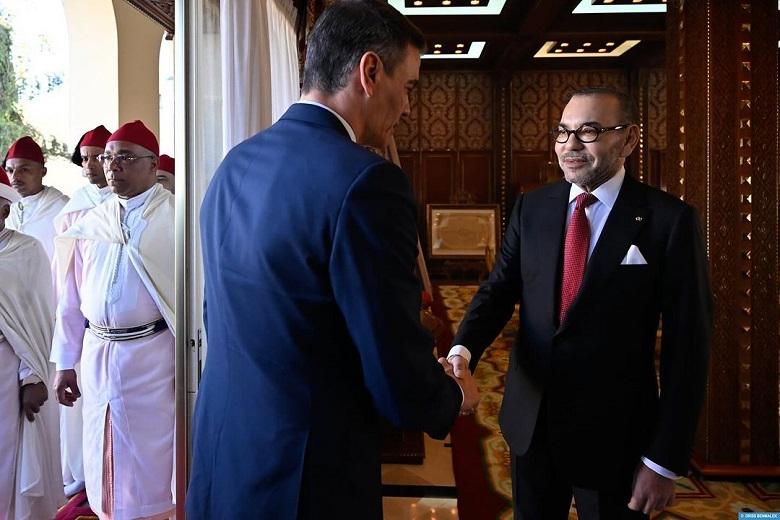 Le Roi Mohammed VI reçoit à Rabat, le président du gouvernement espagnol, Pedro Sanchez