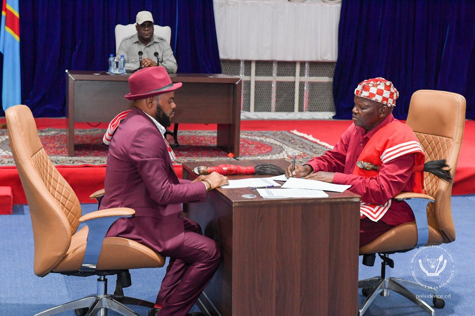 Le président congolais, Tshisekedi réconcilie deux ethnies en conflit