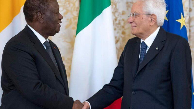 Le président italien, Sergio Mattarella entame ce mardi une visite officielle en Côte d’Ivoire