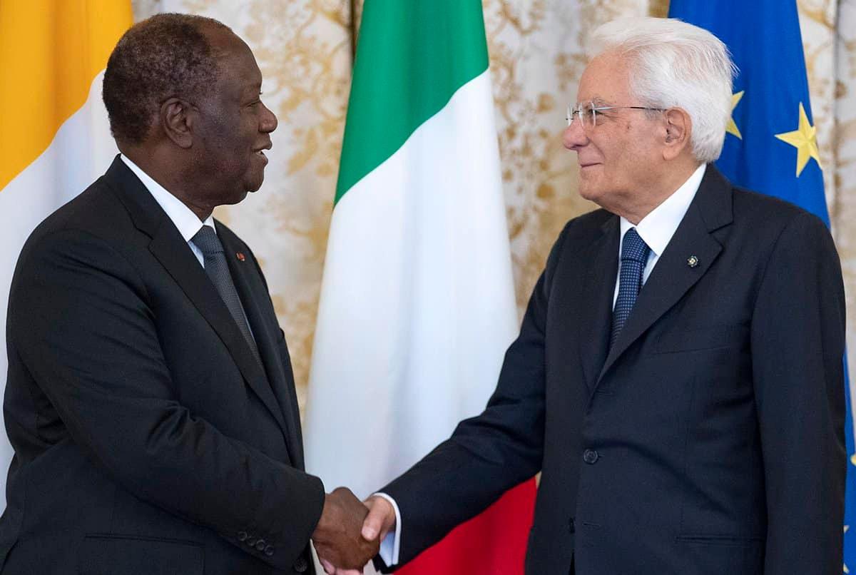 Le président italien, Sergio Mattarella entame ce mardi une visite officielle en Côte d’Ivoire
