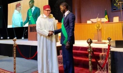 Le Roi du Maroc représenté par le chef du gouvernement, Akhannouch à la cérémonie d’investiture du Président élu du Sénégal