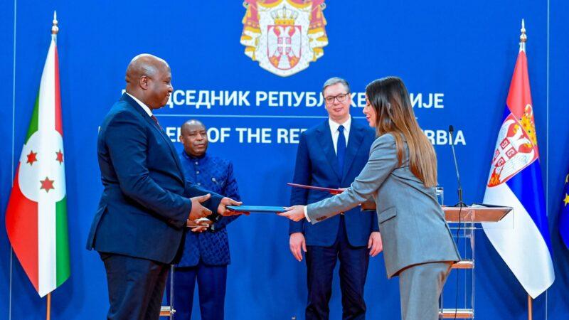 Le Burundi et la Serbie signent neuf accords et mémorandums de coopération dans divers secteurs