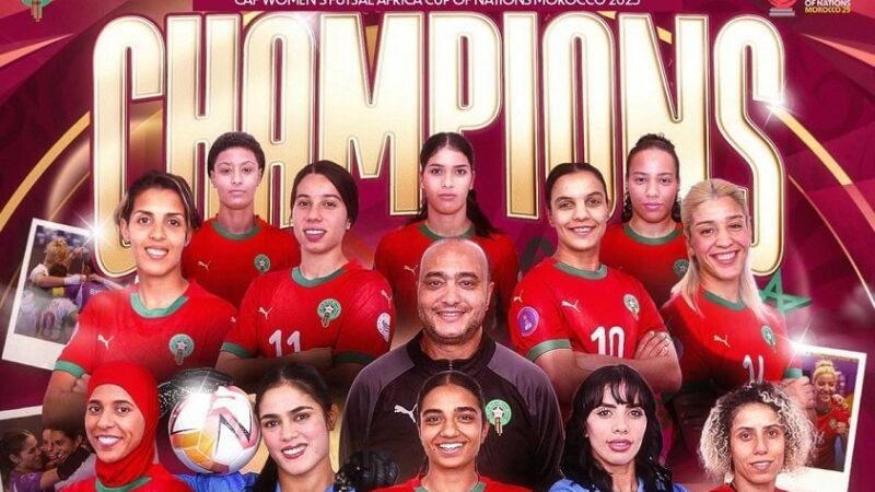 CAN féminine de futsal 2025 : Les Lionnes de l’Atlas sacrées championnes d’Afrique