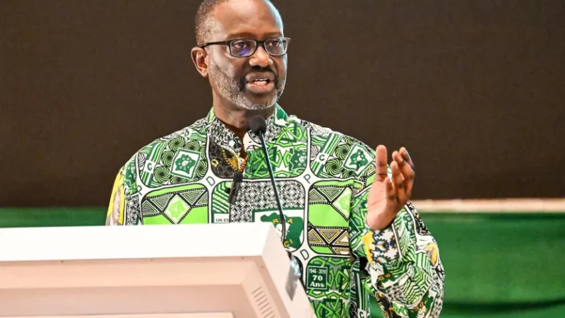 Côte d’Ivoire : Tidjane Thiam démissionne de la présidence du PDCI et N’koumo Mobio assure l’intérim